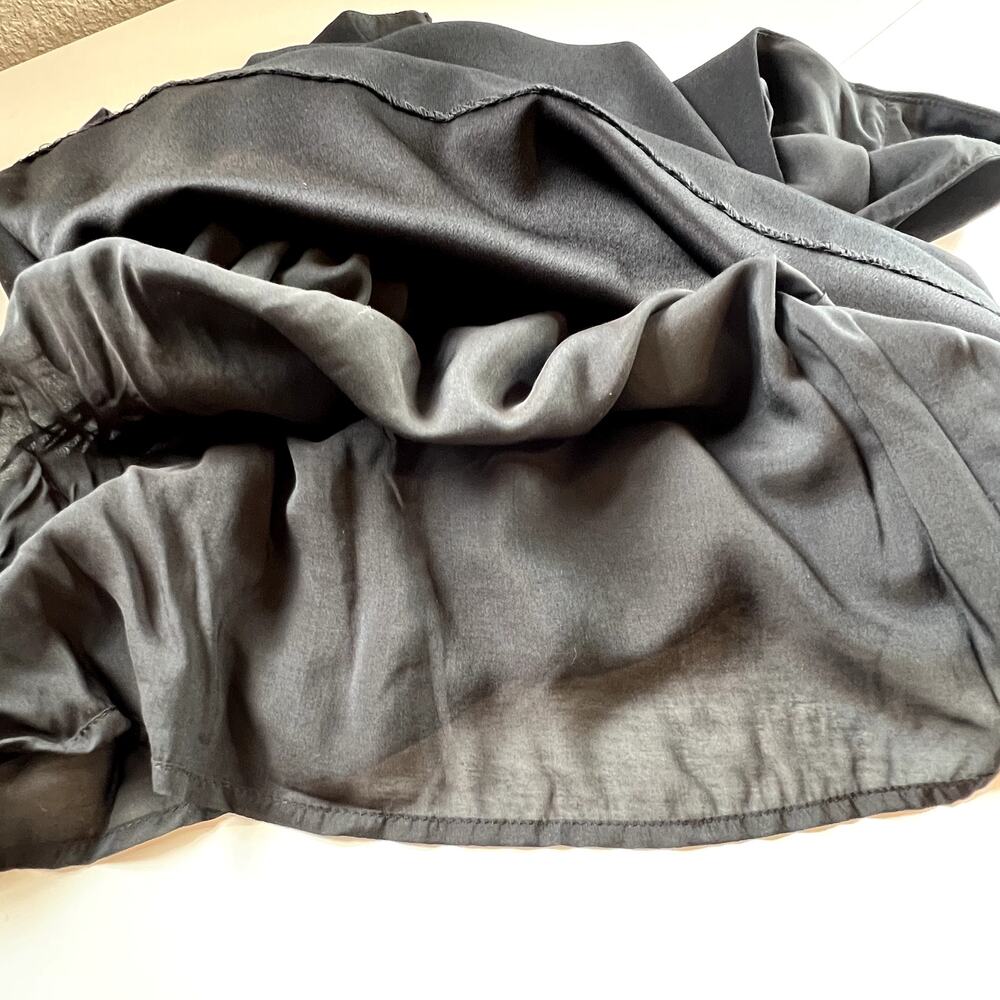 Rag & Bone Etta Side Tie Top Cap Sleeve Black Womens Small - Picture 11 of 11